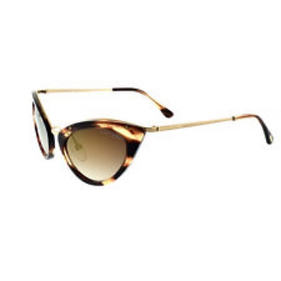 Tom Ford Gold Horn Frame Grace Mirror Cat Eye - Picture 5 of 5